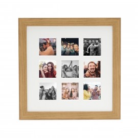 Ramka Fujifilm Instax Square 9 Mount Photo Frame Oak na 9 zdjęć