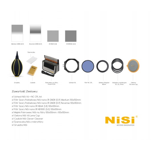 Zestaw NiSi 100 STARTER kit PLUS GENERACJA III - zestaw początkujący PLUS