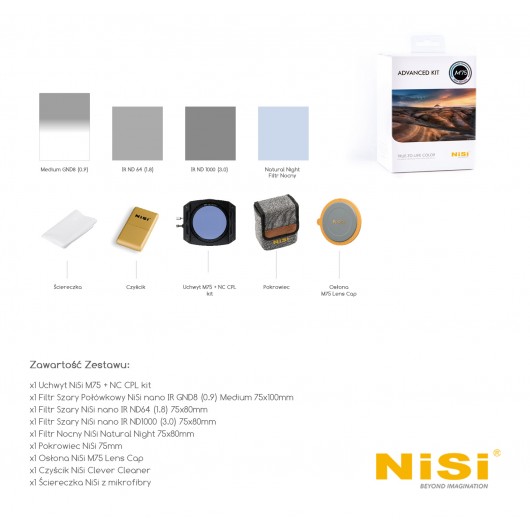 Zestaw NiSi 75 ADVANCED kit - zestaw zaawansowany
