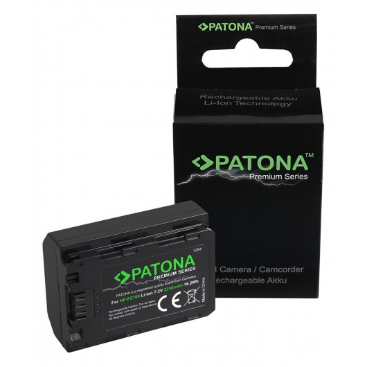 Bateria Patona Premium do Sony, NP-FZ100, 2250mAh, 7.2V 16,2Wh (Sanyo UL)