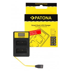 Podwójna ładowarka PATONA Smart Dual LCD Canon LP-E12
