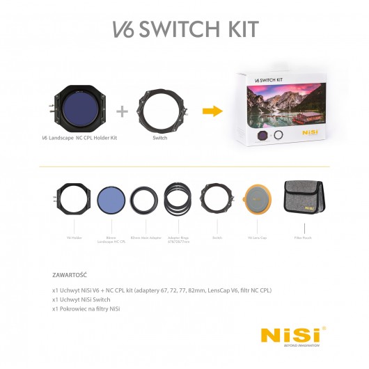 Zestaw NiSi 100 V6 Switch kit (V6 NC CPL + Switch)