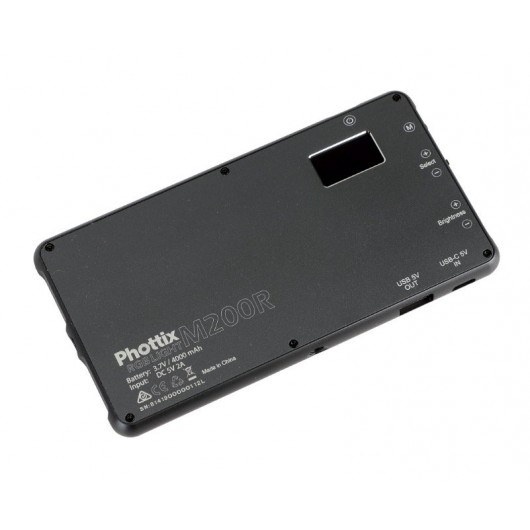 Lampa LED PHOTTIX M200R RGB z power-bankiem