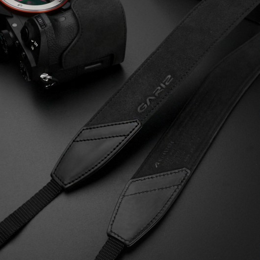 Pasek GARIZ AT-DSLCG ciemno szary alcantara szeroki