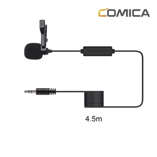 Comica CVM-V01CP 4,5m Mikrofon krawatowy do aparatów i kamer GoPro jack 3,5mm