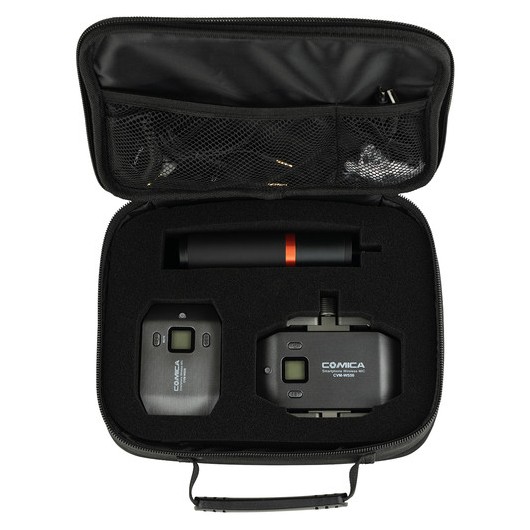 Comica CVM-WS50B Mikrofon bezprzewodowy krawatowy do smartfona z gripem TRRS jack 3,5mm