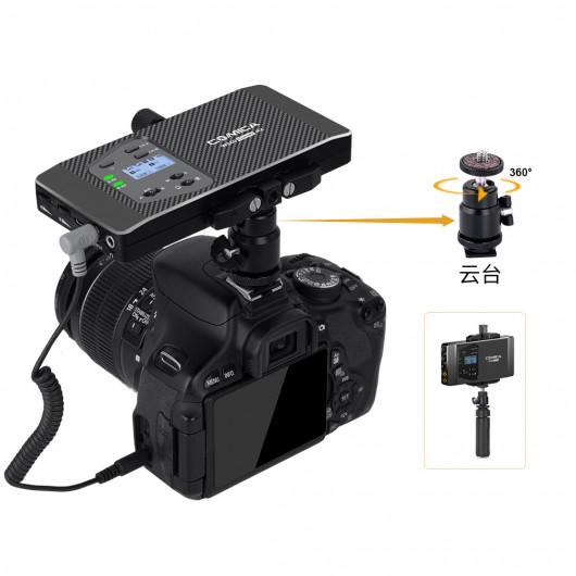 Comica WS60 COMBO Zestaw bezprzewodowy z dwoma nadajnikami z mikrofonami krawatowymi i jednym odbiornikiem