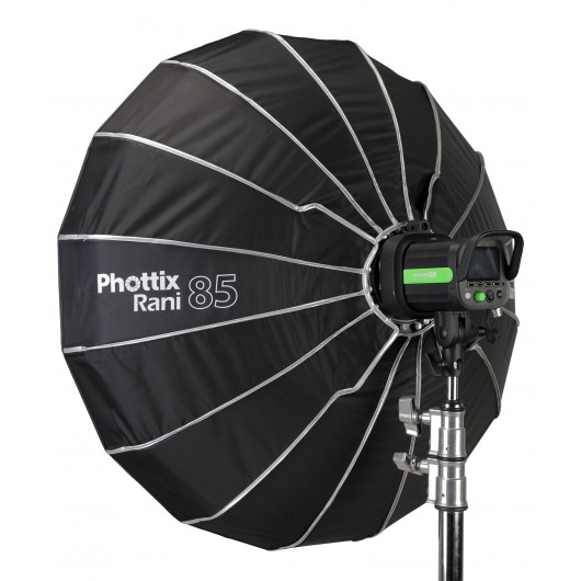 PHOTTIX Rani 85 składany softbox / beauty-dish srebrny z gridem