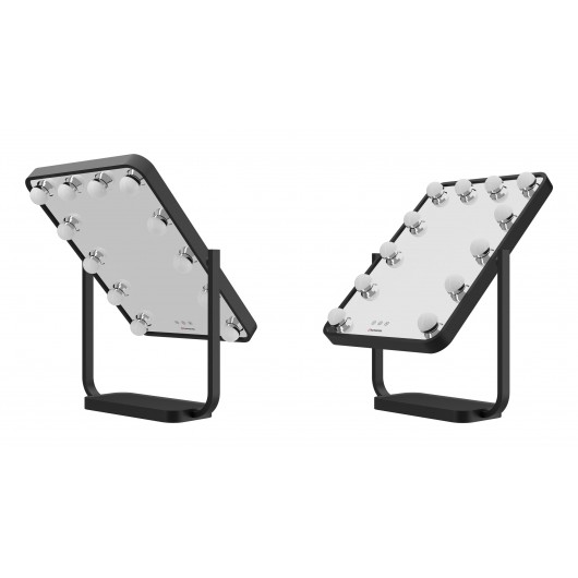 Lustro do makijażu Humanas HS-HM01 z oświetleniem LED - czarne