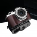 Half case GARIZ do Olympus OM-D EM10 mark II XS-CHEM10IIBR Brązowy