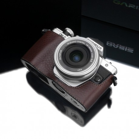 Half case GARIZ do Olympus OM-D EM10 mark II XS-CHEM10IIBR Brązowy