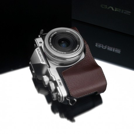 Half case GARIZ do Olympus OM-D EM10 mark II XS-CHEM10IIBR Brązowy