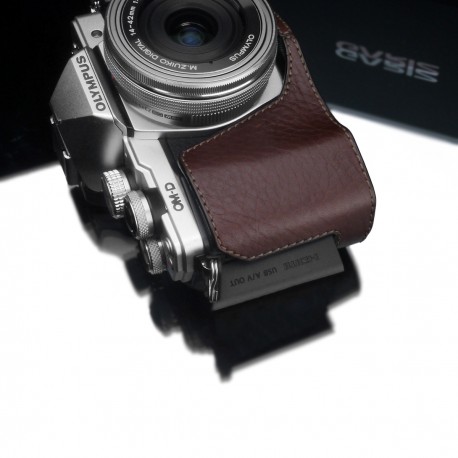 Half case GARIZ do Olympus OM-D EM10 mark II XS-CHEM10IIBR Brązowy