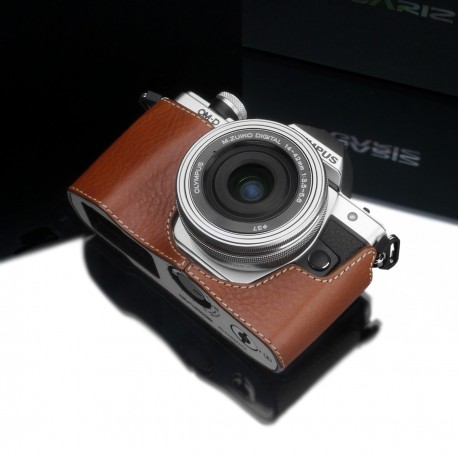 Half case GARIZ do Olympus OM-D EM10 mark II XS-CHEM10IICM Jasny Brąz