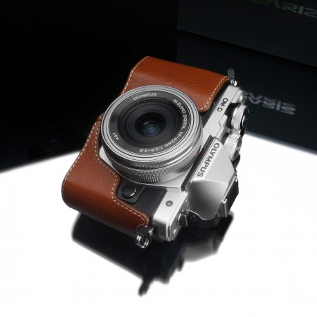 Half case GARIZ do Olympus OM-D EM10 mark II XS-CHEM10IICM Jasny Brąz