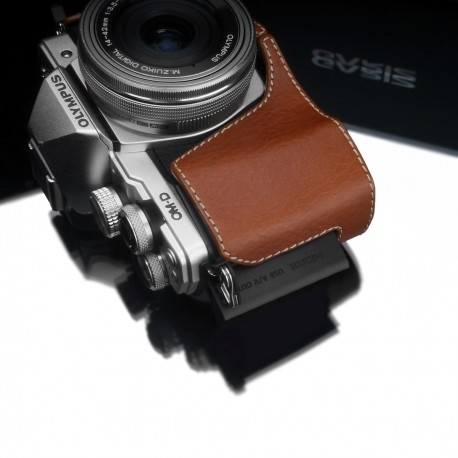 Half case GARIZ do Olympus OM-D EM10 mark II XS-CHEM10IICM Jasny Brąz