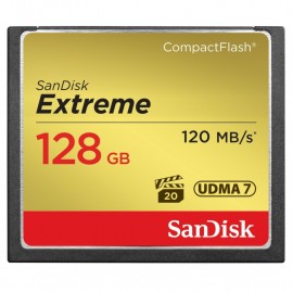 KARTA SANDISK EXTREME CF 128 GB 120/85MB/s