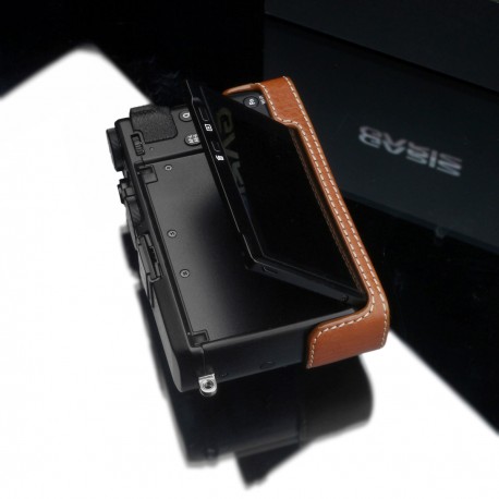 Half case GARIZ do Fuji X70 XS-CHX70CM Jasny Brąz