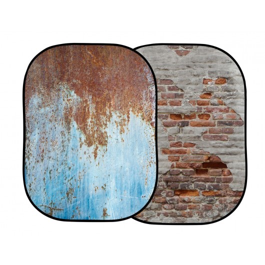 Lastolite Tło Urban 1.5x2.1m Rusty Metal/Plaster Wall LL LB5713