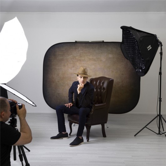 Lastolite Tło Vintage 1.5x2.1m Walnut/Pewter