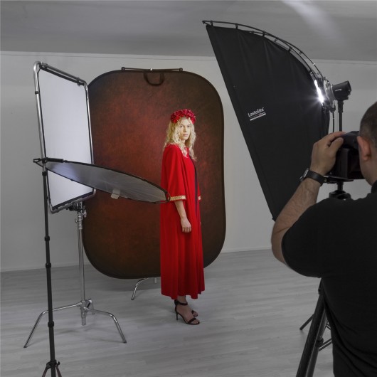 Lastolite Tło Vintage 1.5x2.1m Aubergine/Crimson