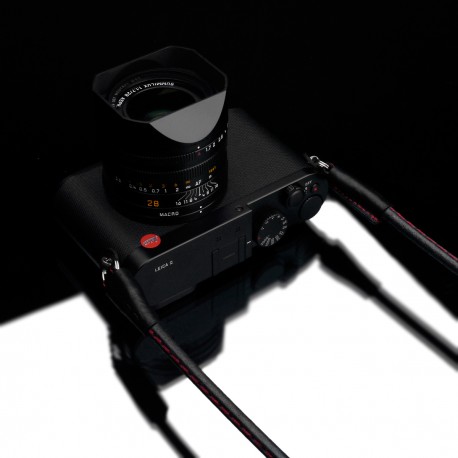 Pasek skórzany GARIZ XS-CSNSBKR do bezlusterkowców 80cm czarny z obszyciem czerwoną nitką