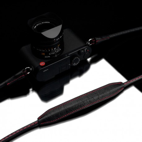 Pasek skórzany GARIZ XS-CSNSBKR do bezlusterkowców 80cm czarny z obszyciem czerwoną nitką