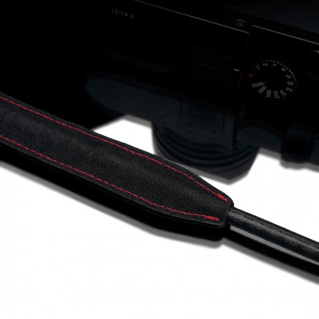 Pasek skórzany GARIZ XS-CSNSBKR do bezlusterkowców 80cm czarny z obszyciem czerwoną nitką