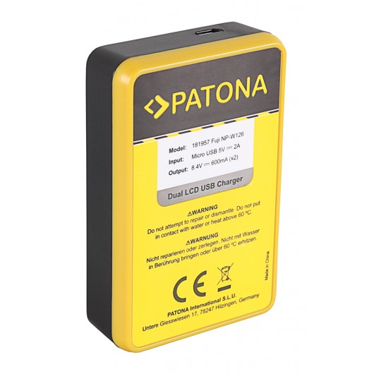 Ładowarka Dual Slim LCD USB NP-W126