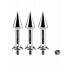 Stilettoz - zestaw 3 długich kolców (kompatybilne z gwintem 1/4 oraz 3/8 cala)