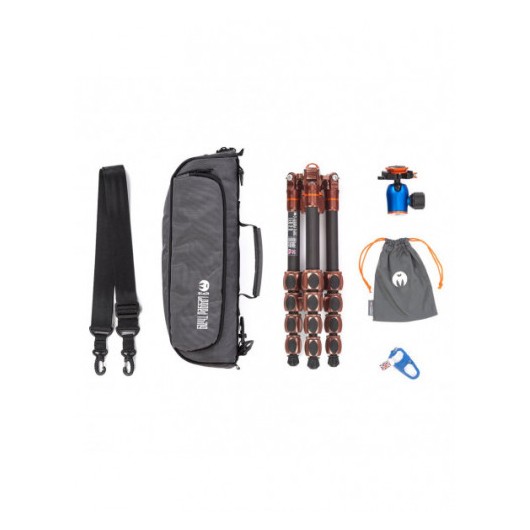 3LT Statyw 3 Legged Thing Leo 2.0 Bronze, włókna węglowe, 5-sekcji, udźwig 30kg, głowica Pro Lever