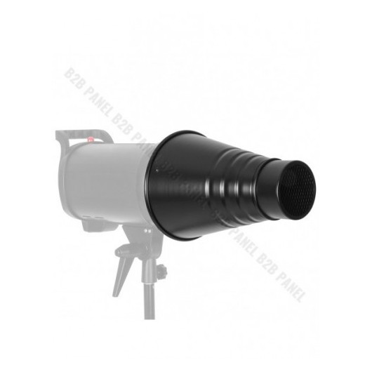 GlareOne Czasza snoot, strumienica, z plastrem miodu, 4 filtry