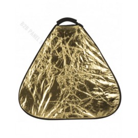 GlareOne Blenda trójkątna 2w1 srebrno złota 2