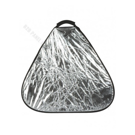 GlareOne Blenda trójkątna 2w1 srebrno złota, 60cm