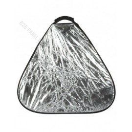 GlareOne Blenda trójkątna 2w1 srebrno biała 2