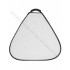 GlareOne Blenda trójkątna 2w1 srebrno biała, 60cm