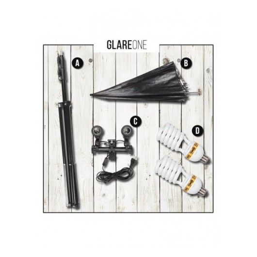 GlareOne Zestaw Oświetlenia Ciągłego SUNNY SILVER-1250