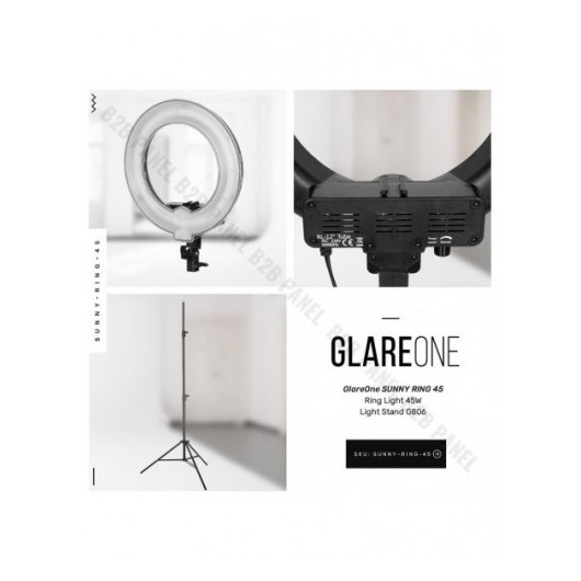 GlareOne Zestaw oświetlenie ciągłego SUNNY RING-45