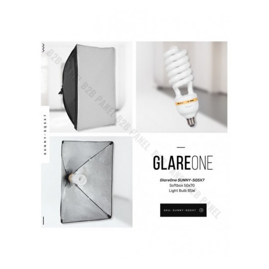 GlareOne Zestaw Oświetlenia Ciągłego SUNNY SQ5X7-425