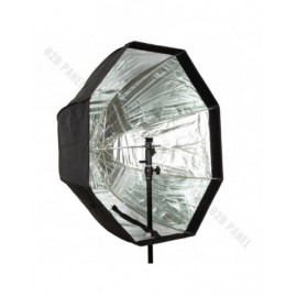 Softbox oktagonalny GlareOne Parasolkowy 80cm z dyfozorem oraz gridem do lamp reporterskich 2