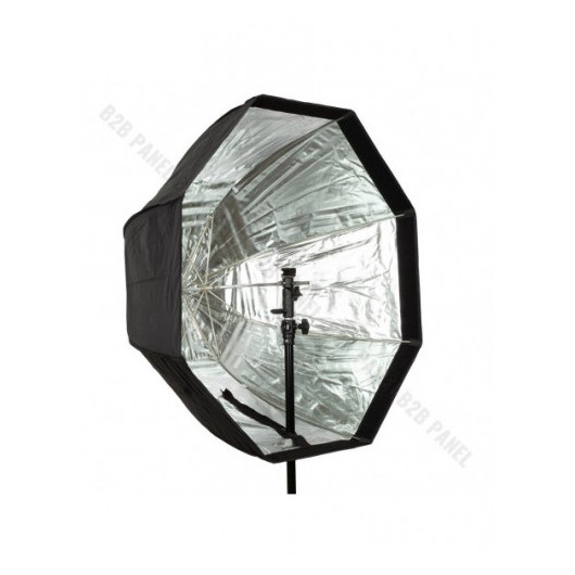 Softbox oktagonalny GlareOne Parasolkowy 80cm z dyfozorem oraz gridem do lamp reporterskich