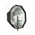 Softbox oktagonalny GlareOne Parasolkowy 80cm z dyfozorem oraz gridem do lamp reporterskich