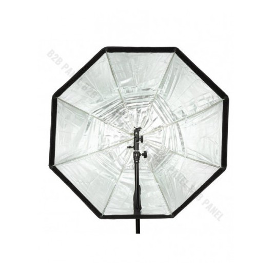 Softbox oktagonalny GlareOne Parasolkowy 80cm z dyfozorem oraz gridem do lamp reporterskich