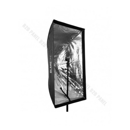 Softbox prostokątny GlareOne Parasolkowy 80x120cm z dyfozorem do lamp reporterskich