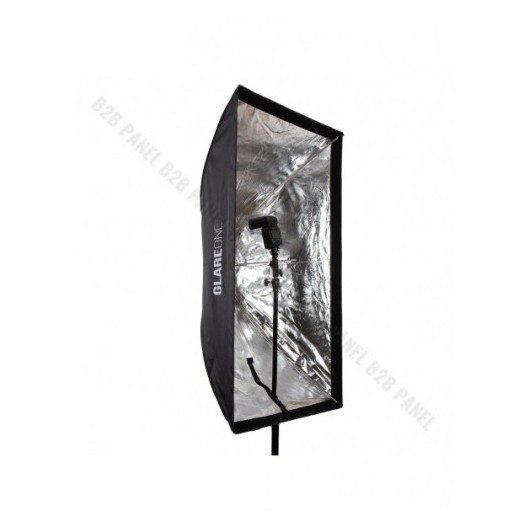 Softbox prostokątny GlareOne Parasolkowy 80x120cm z dyfozorem do lamp reporterskich