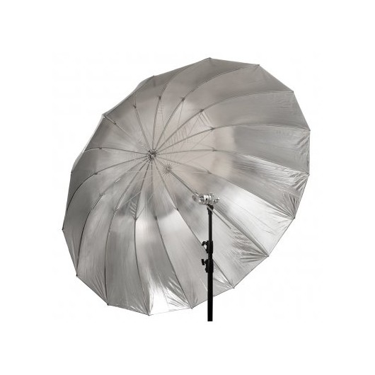 GlareOne Głęboki parasol 160cm srebrny Orb 160 Silver