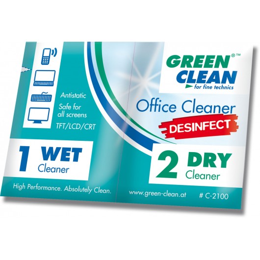 Green Clean Ściereczki Office Cleaner Desinfect 10 kpl. (GCC-2100-10)