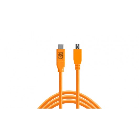 TETHER TOOLS TetherPro USB-C/2.0 Mini-B 8-Pin 4.6m Orange kabel do tetheringu