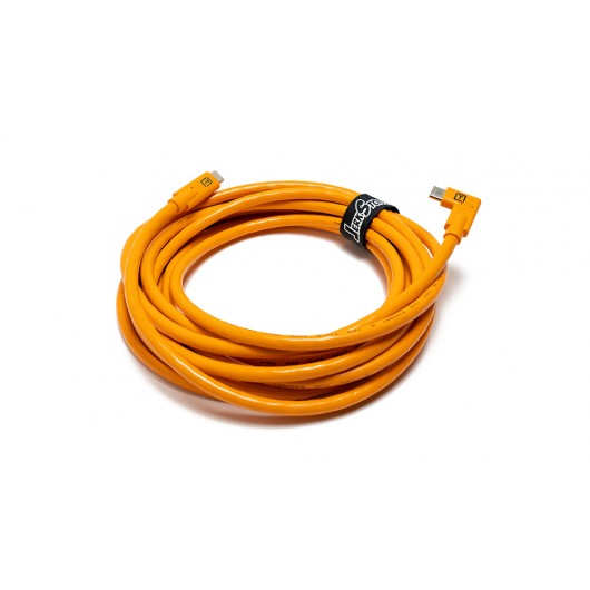 TETHER TOOLS TetherPro USB-C/ USB-C Right Angle 4.6m Orange kabel do tetheringu