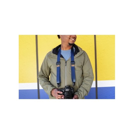 Pasek na szyję lub ramię SLIDE LITE MIDNIGHT v3 niebieski do lekkich aparatów